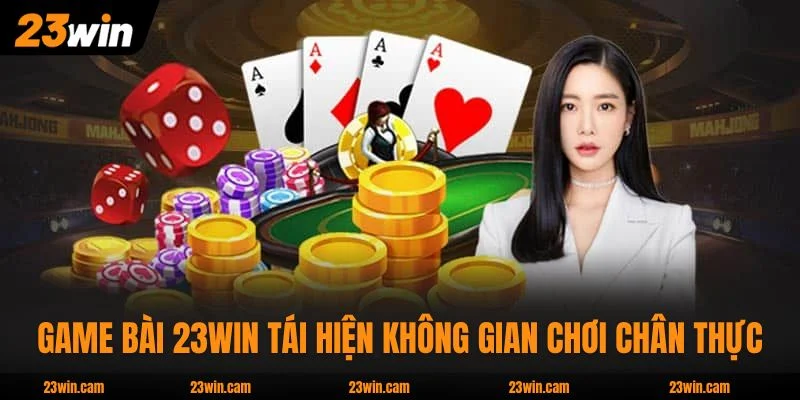 Game Bài 23WIN tái hiện không gian chơi chân thực
