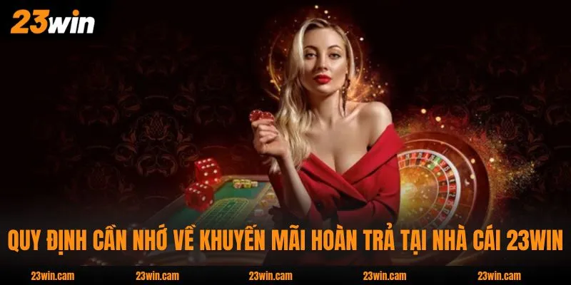 Quy định cần nhớ về khuyến mãi hoàn trả tại nhà cái 23WIN