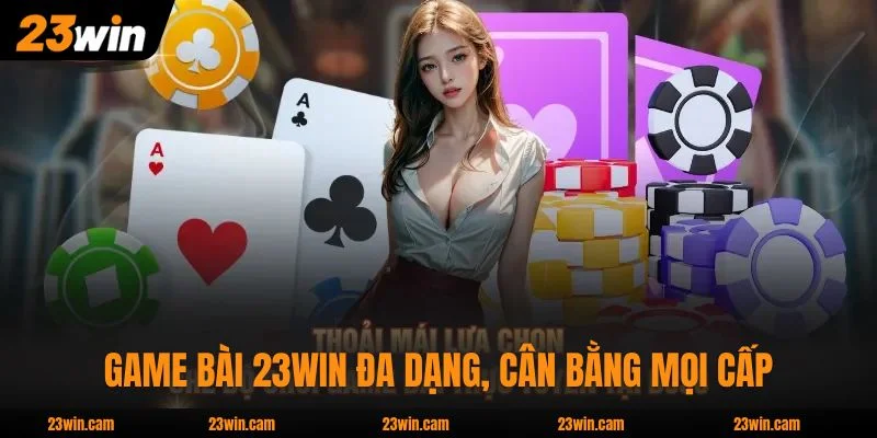 Hệ sinh thái Game Bài 23WIN đa dạng, cân bằng mọi cấp cược